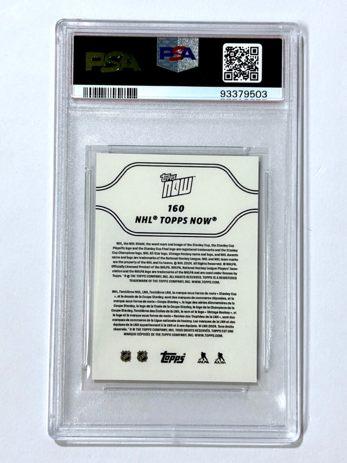2023 Topps Now NHL - AUSTON MATTHEWS #160 Stickers PSA-10 Toronto MAPLE LEAFS view 2