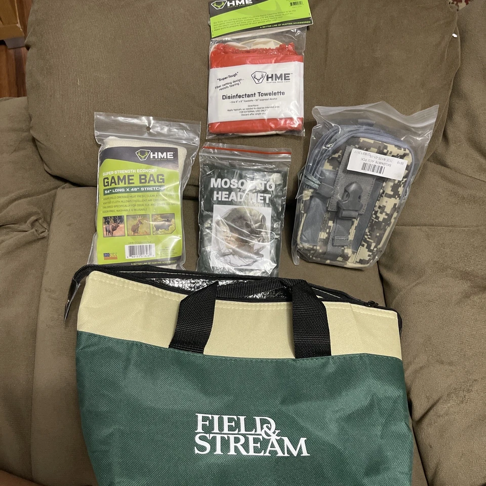 Lot HME Heavy-Duty Game Bag HME54"x48" Mosquito Head Net Dis Towell Pouch Camo - Image 2 of 4