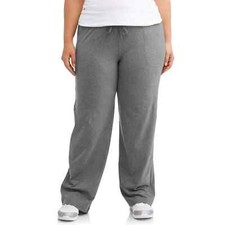Athletic Works Yoga Pants Women's High Rise Drawstring Cotton Blend, Size 5X