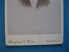 Antique Cabinet Card Photo of Victorian Man by Hayes & Son from Sterling, IL. — photo 3