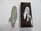 Vintage Novelty Cut Brass Coca Cola Leg Knife