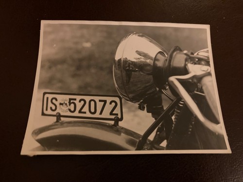 Nahaufnahme Motorrad, schwarz-weiß Foto 1927