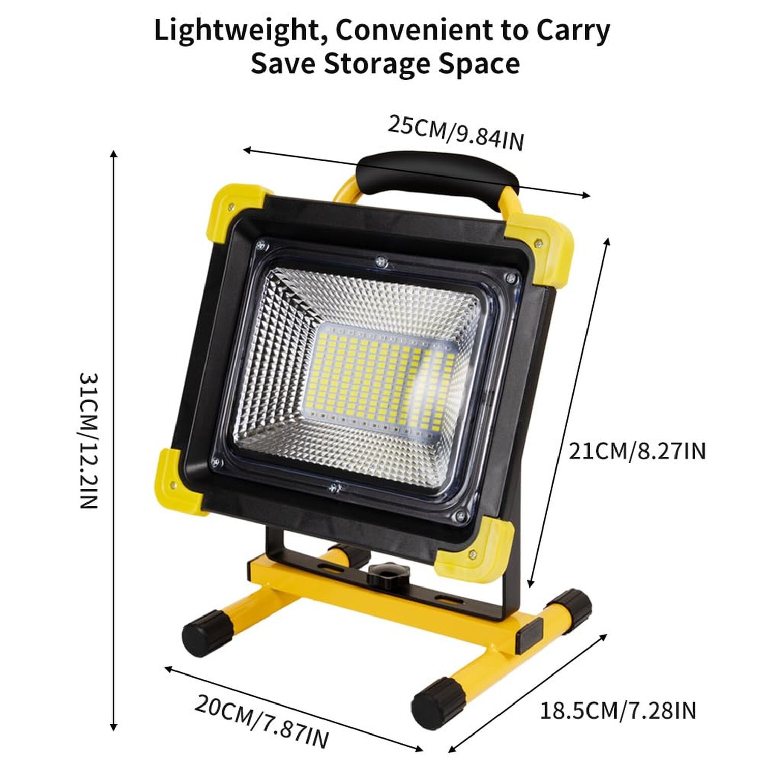 Lanfu 20000 LM Portable Rechargeable led work light with stand,200W Waterproo...
