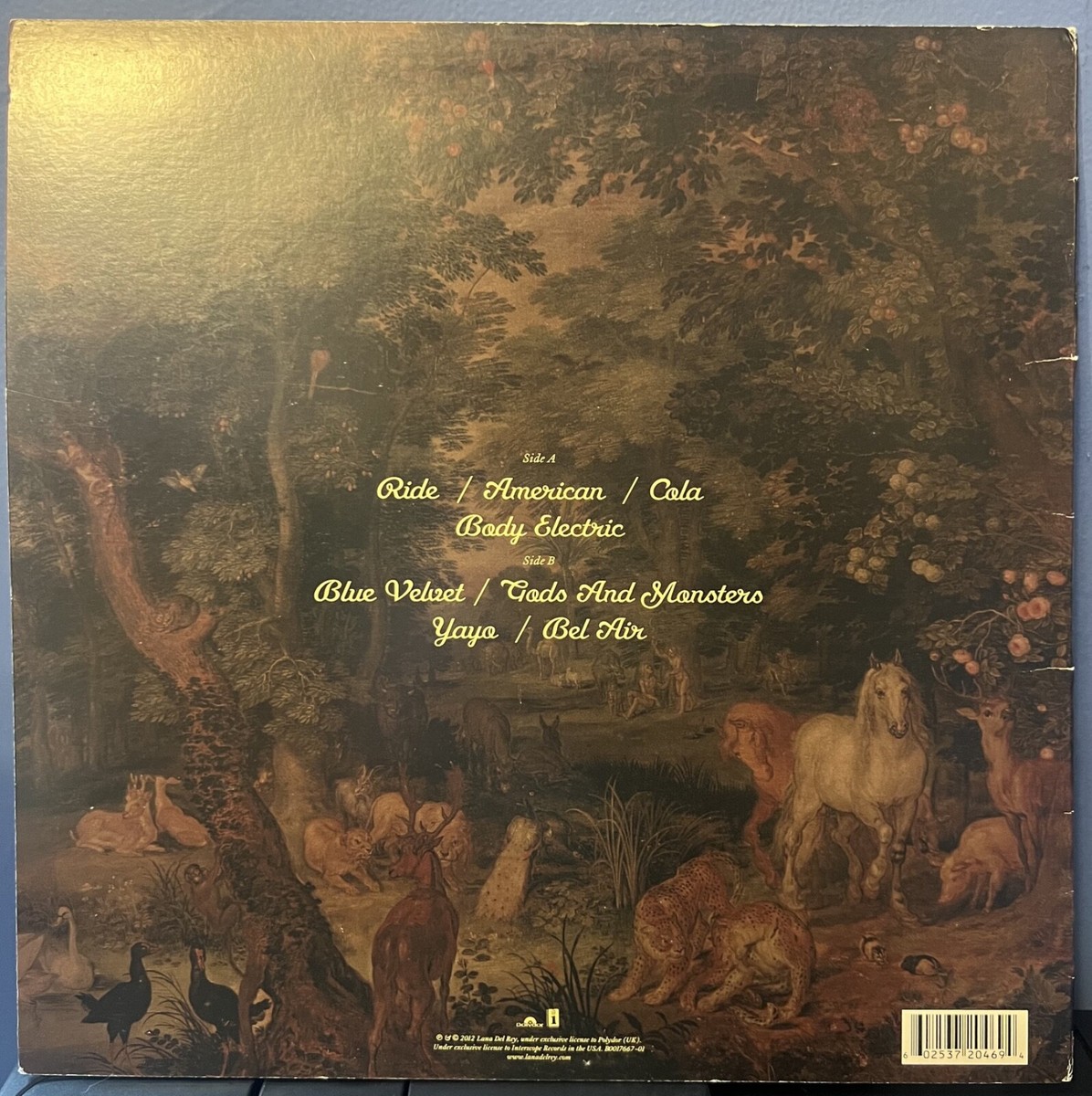 Lana Del Rey signed Paradise 12