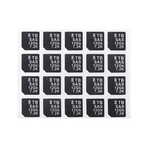 20PCS Capacity Stickers Labels FOR DELL DXD9H X7K8W 14gen Hard Disk Tray Caddy - Bild 28 von 171