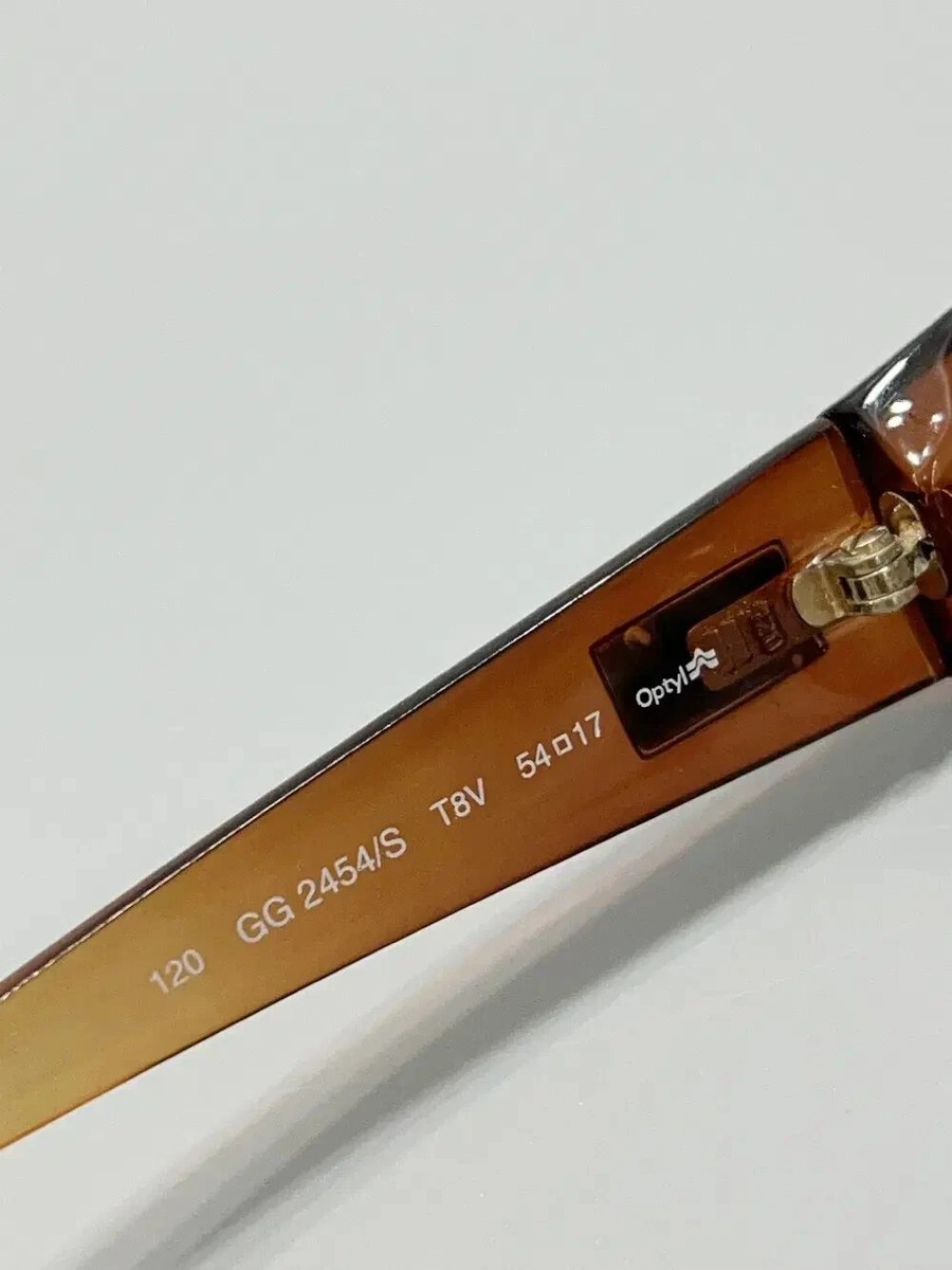 Vintage GUCCI GG 2454 / S T8V Rose Brown Sunglasses Fashion