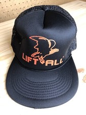 Lift-All Hat Cap Eagle Logo Black Mesh Snapback Trucker Baseball Cap Adjustable