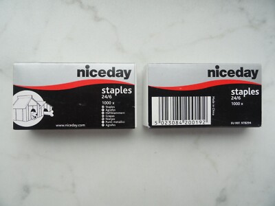 Heftklammern * niceday * 24/6 * 2 x 1000 stk.