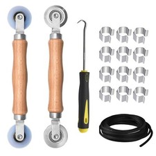 Upgrade Window Screen Repair Kit Steel/Nylon Roller Tool with Bearing Spline ...