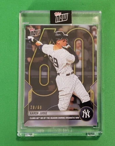 Aaron Judge 60th Home Run 2022 Topps Now 929CE Collector's Edition 28/60 In Hand