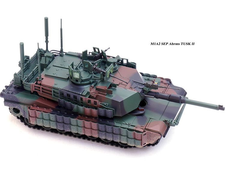 New 1:72 Scale U.S. Army M1A2 Abrams Main Battle Tank NATO Camouflage Model