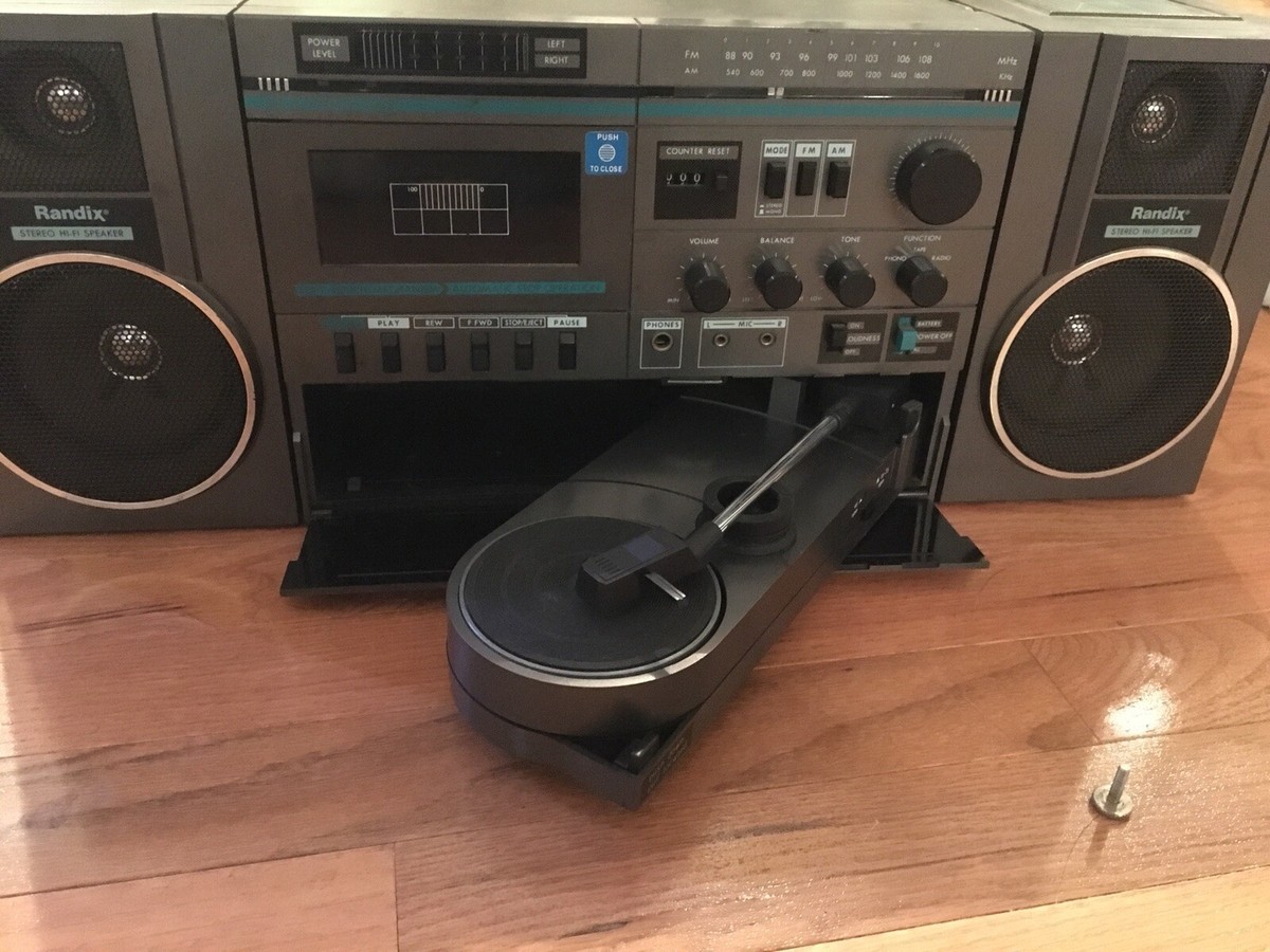 Randix HG-40P Boombox Record Player Radio Old Extremely Rare