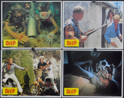 Die Tief 1977 Authentisch 11X14 Lobby Karte Set Nick Jacqueline Bisset Shaw