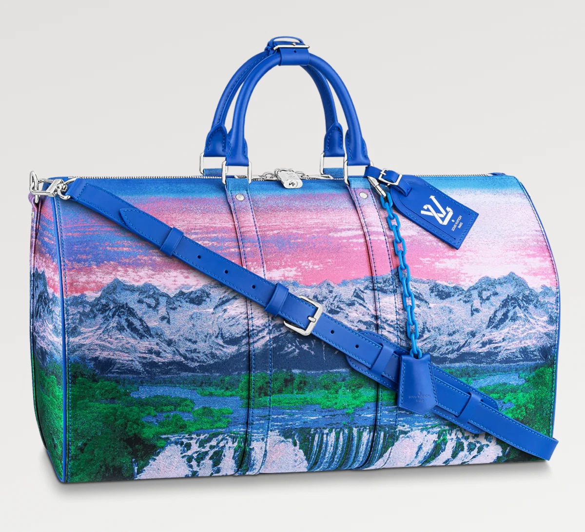 Louis Vuitton capsule Collection Everyday Keepall Bandouliere 50 in Blue