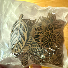 Assorted Unfinished Wood Leaf Cutout Craft Pieces for DIY Projects, Leaves Theme