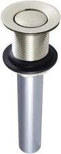 Kingston Brass, Push Pop-Up Bathroom Sink Drain without Overflow, 22 Gauge