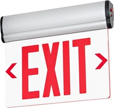 Red Exit Signs for Business LED Edge Lit Exit Sign UL 924 Hardwired Emergency
