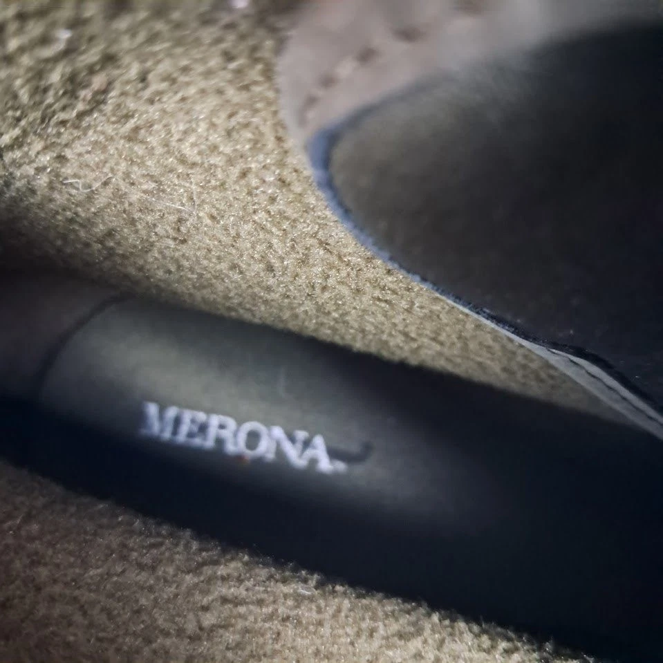 MERONA женщин 10 шерсти Lorelle на танкетке Hiker ботинок зеленый шнурует вверх флис с подкладкой - Изображение 4 из 4