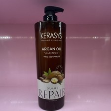 Kerasys Hair Clinic Argan Oil Shampoo Damage Repair for Damaged Hair 1L Pump