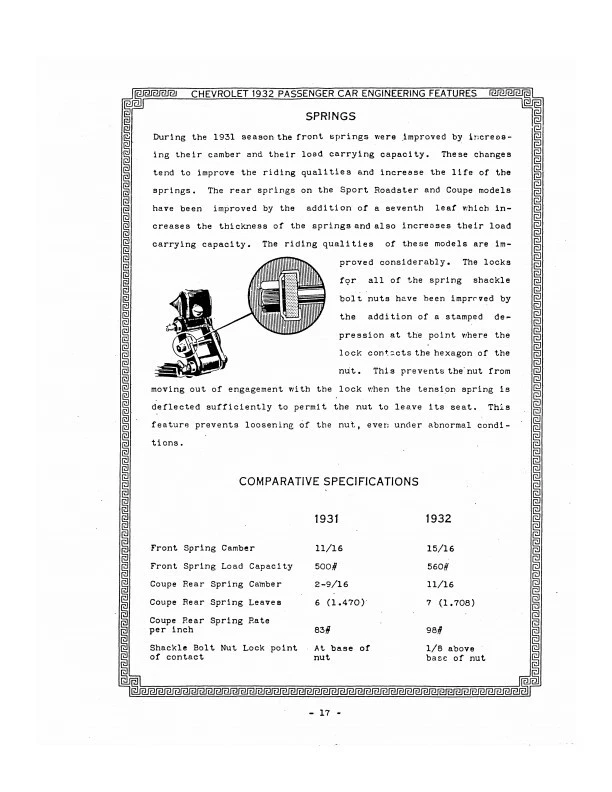 Chevrolet 1932 manual de características de ingeniería de automóviles 32 Chevy Confederate Foto 2 de 4