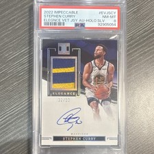 2022 Panini Impeccable Elegance Stephen Curry Holo Silver /10 PSA 8 Warriors