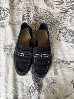 Hermes - Blue Suede Loafers Size 41 | eBay display picture 1