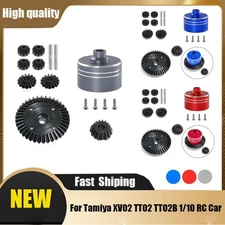 Metal Differential Case Differential Gear Set for Tamiya TT02 TT02B 1/10 RC Part
