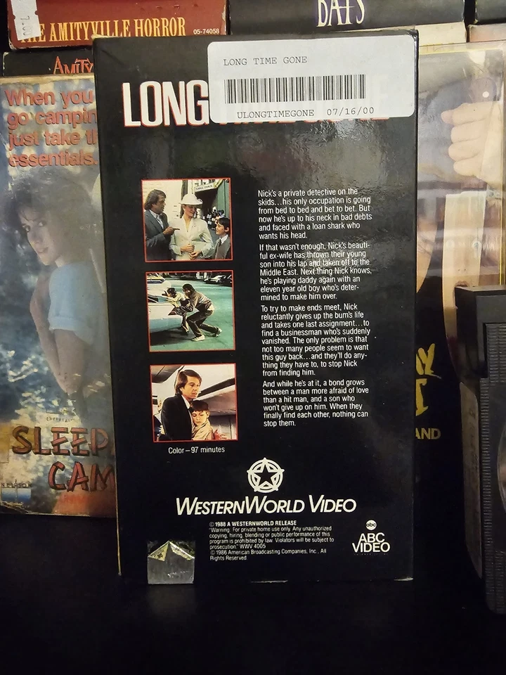 LONG TIME GONE 1986 TV MOVIE VIDEOPAUL le MAT WIL WHEATON VHS TAPE - Image 2 of 4
