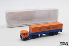 Lemke Minis MAN F90 Planen-Sattelzug Deutrans Nr. 4072 1:160 /LMN22