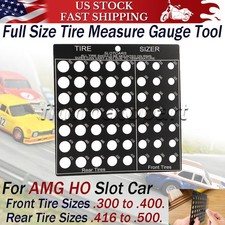 For AMG HO Slot Car Tire Measure Tool Kit 0.300" to 0.500" Full Size Tire Gauge
