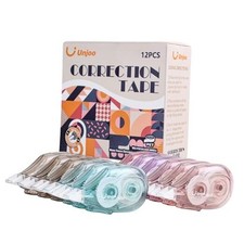 White Correction Tape Dispenser, 12-Count Pack, Easy To Use Applicator, Fast,