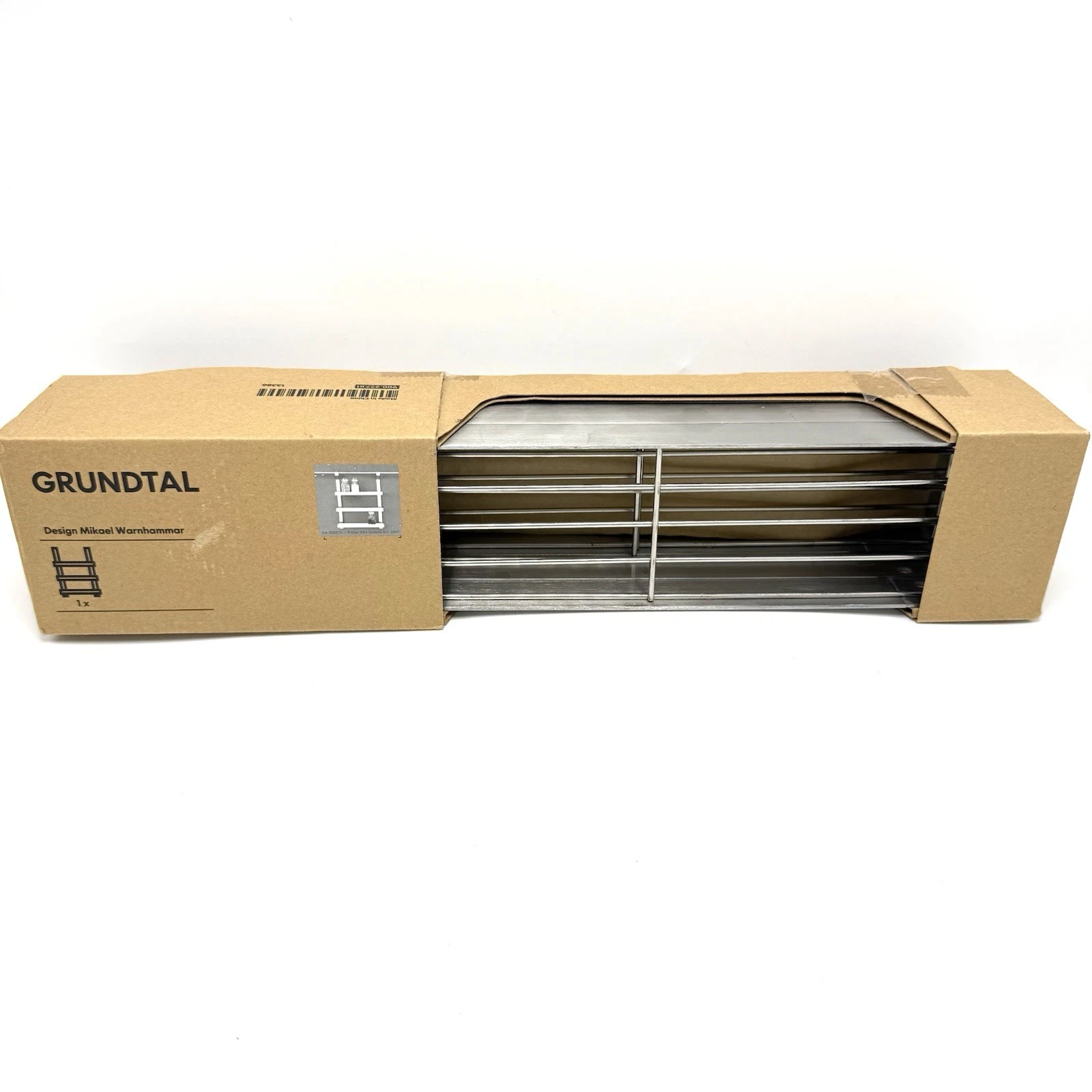 IKEA Grundtal Hanging Shelf Stainless Steel 3 Tier Spice Rack 900.227.81
Opens in a new window or ta