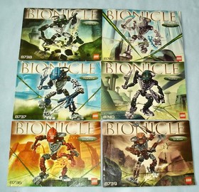 2005 Lego Bionicle HORDIKA (8736- 8741) Metru Nui Toa - Complete in Canisters