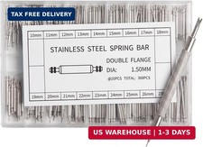 360Pcs 8-25mm Watch Band Pins, Professional Watch Spring Bar Bands Strap Lin