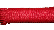 8mm (5/16") x 50' Prusik Cord, Accessory Rope, Kernmantle Braid, Nylon Cord