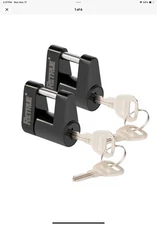 2 RETRUE Trailer Tongue Coupler Lock, Trailer Hitch Lock,Dia 1/4 Inch, 3/4 Inch