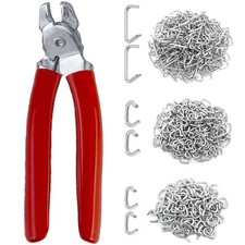 300 pcs Hog Rings with Straight Hog Ring Pliers Kit For Seat Cover Upholstery