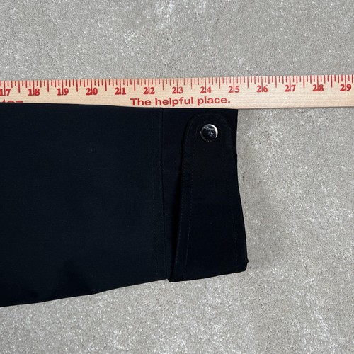Jacyln Smith Lightweight Jacket Black Cinch Waist Removable Hood Snap Zip Large - Picture 9 of 13