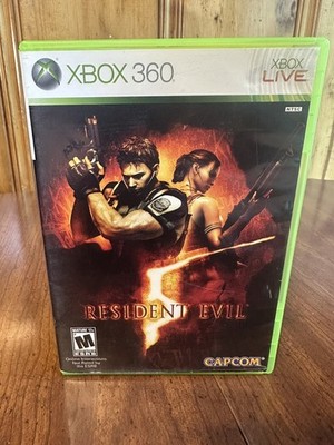 Resident Evil 5 (Xbox 360, 2009) Complete Tested Working - Free Ship