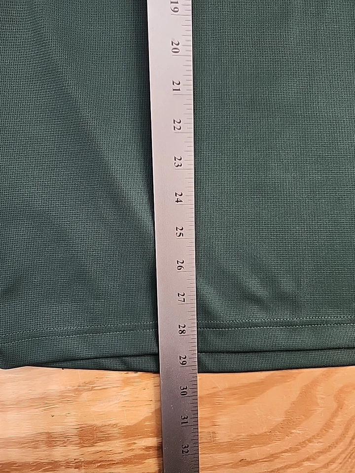 Six Flag Holiday In The Park Logo Green Polo Shirt Mens Large - Image 4 of 4