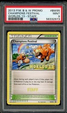 Pokemon Card Champions Festival 2013 World Championship STAFF Promo #BW95 PSA 9 on eBay