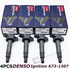 Oem 4pcs Denso Ignition Coils 90919-02244 673-1307 For Toyota Camry Corolla Rav4