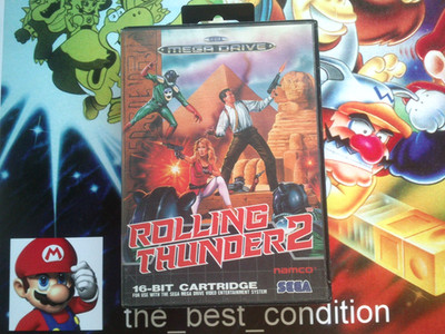 ROLLING THUNDER 2 (Namco)  7.5/10  PAL 100% Original SEGA MEGA DRIVE  