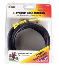 Mr. Heater F276148 Black Brass & Rubber Hose Assembly 5 L ft.