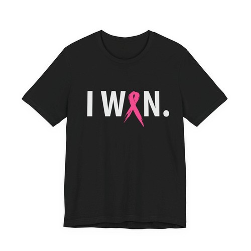 I Won! Unisex Kurzarm T-Shirt - Verwöhnshirt, Brustkrebs Bewusstsein Oberteil, E - Bild 43 von 106