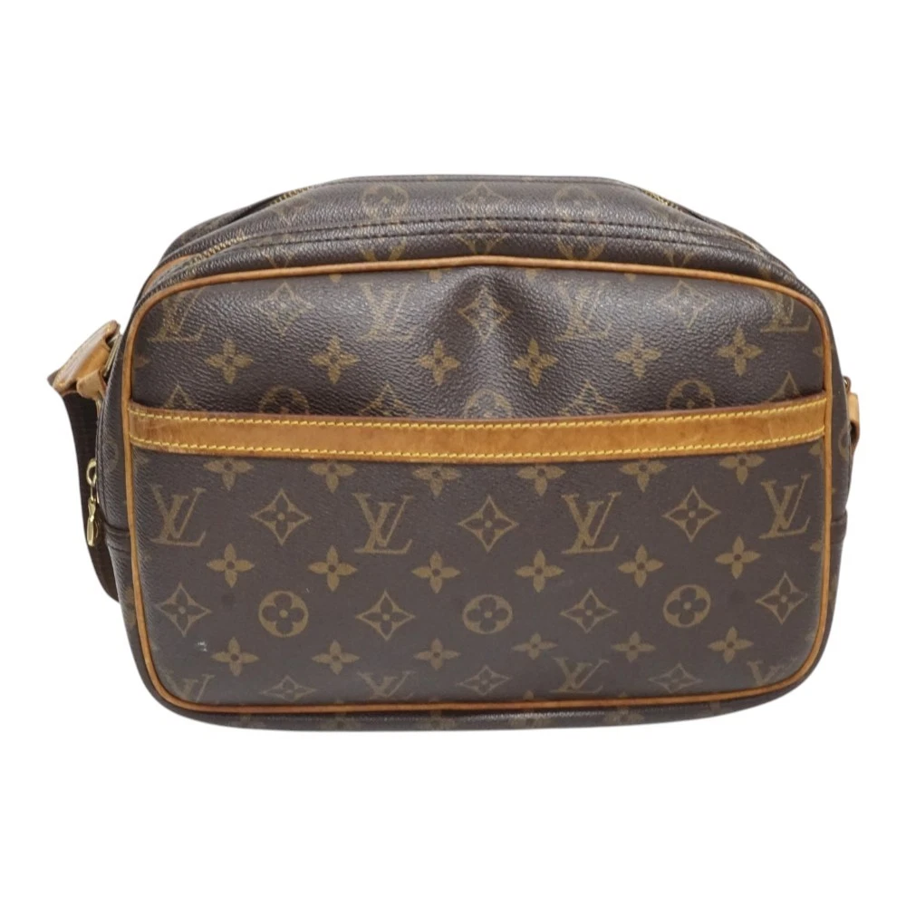 Vuitton — Louis Vuitton Reporter M45254 Canvas Brown Shoulder Bag Women's KNB1710 #KNB1710