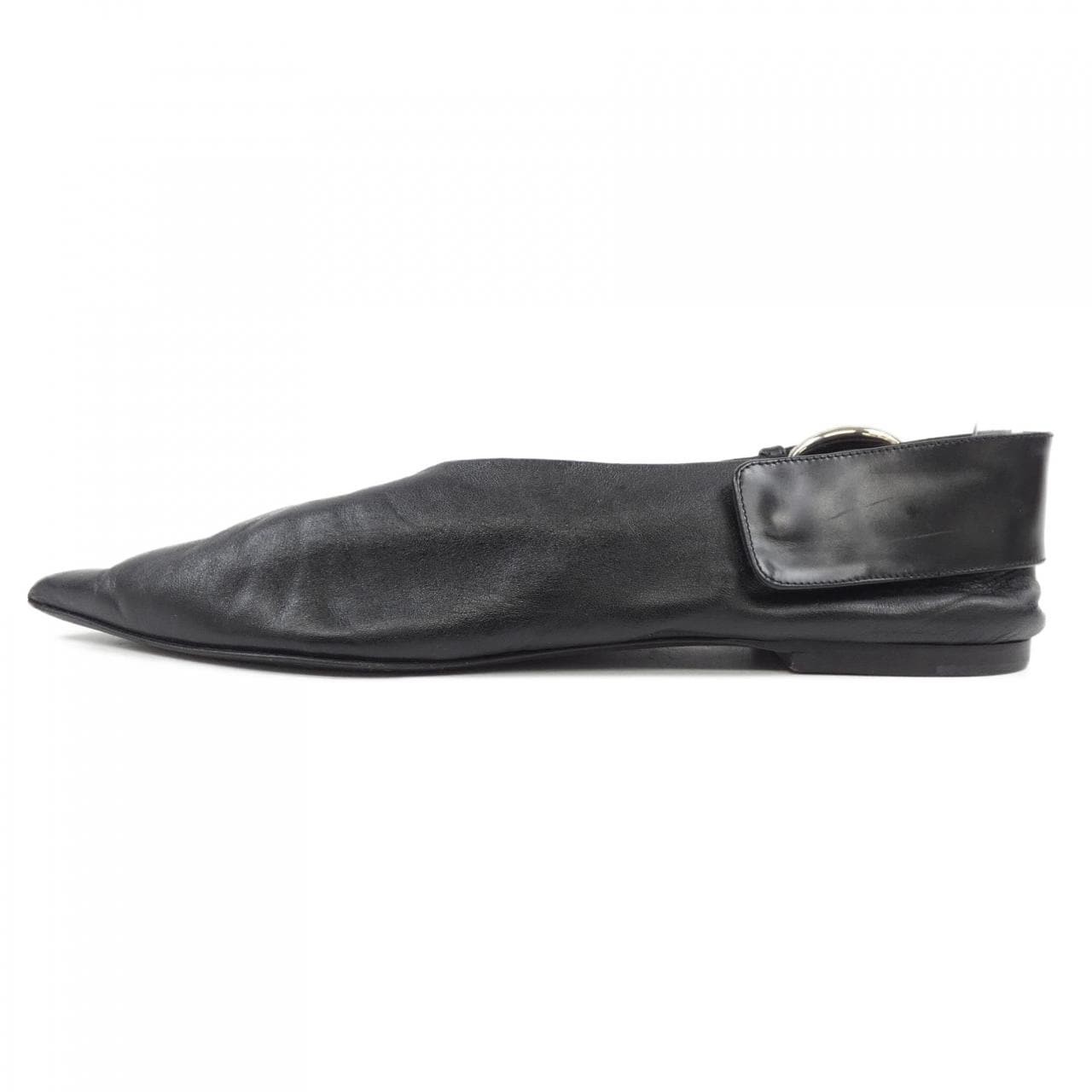 CELINE Flat Shoes Women's Size 36 Black Leather image 2