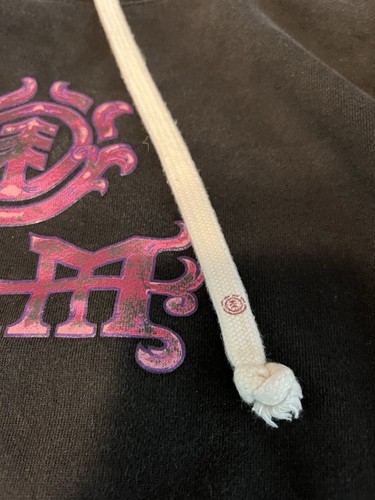 Rare Y2K Bam Margera Element Black Hoodie Pink Foil Jackass Viva La Bam Skate S - Picture 5 of 13