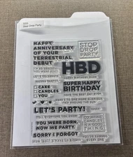 Simon Says Stamp Stop Drop Party Stamp Set - CZ Design