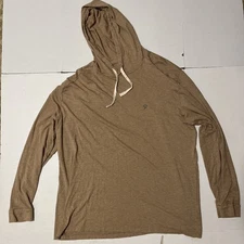 Duck Camp Hoodie Mens 2XL Tan Lightweight Bamboo Hoodie Long Sleeve